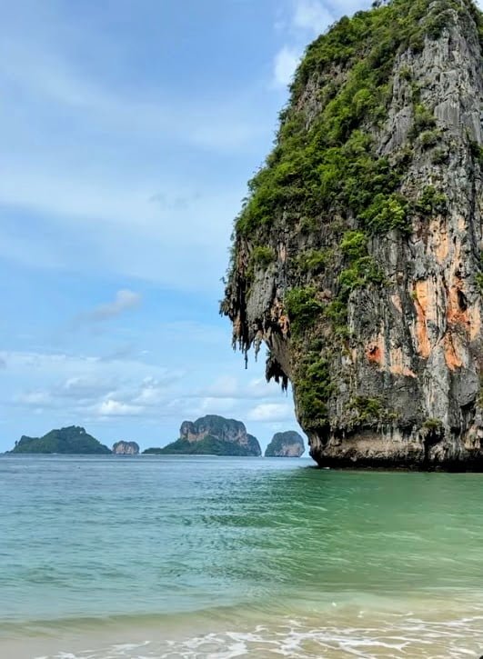 amazing rock cliff near railay beach